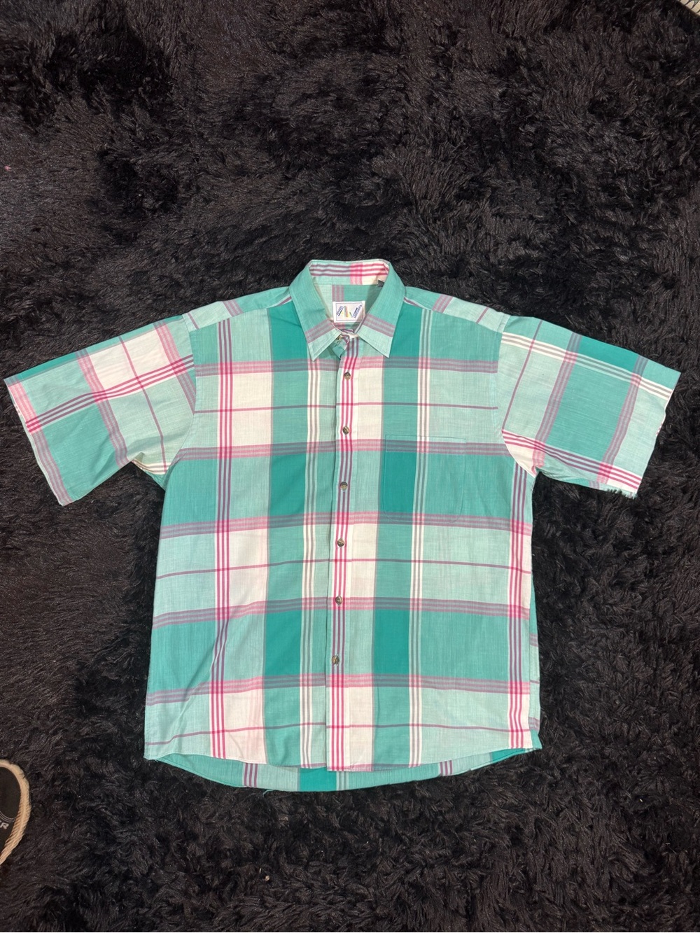Vintage Colorful Button Up Shirt